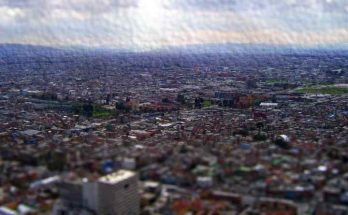 Imagen de la ciudad de Bogotá en la distancia