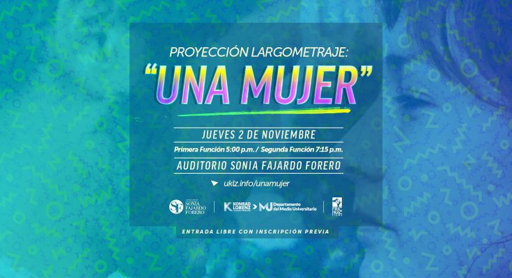 UNA MUJER - anuncio presentación en Bogotá