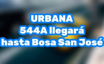 544A llegará hasta Bosa San José