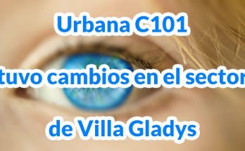 Urbana C101 tuvo cambios en el sector de Villa Gladys